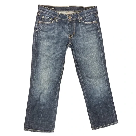 CITIZENS OF HUMANITY Y2K Women’s ‘Kelly #063 Cropped Stretch Low-Waist Jeans’ - Picture 2 of 10